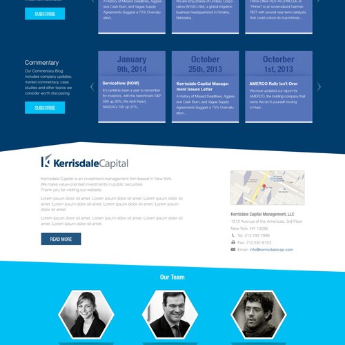 Design Sleek Website for Financial Investment Research Company
