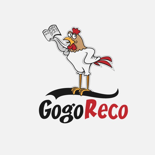 Création d'un funky chicken pour "GogoReco", jeune start upétudiante qui dépote