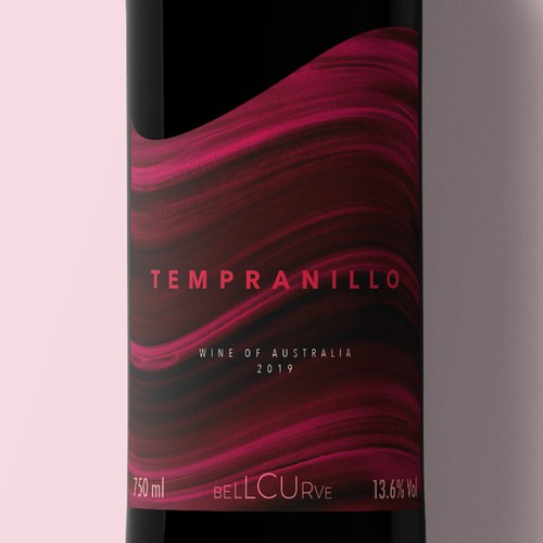 Red wine label