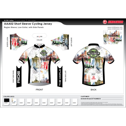 Cycling Jersey for Cancer Event