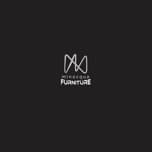 Unique furniture logo for MINOCQUA.