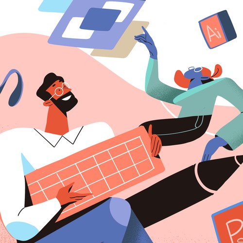 illustration for 99 desing web