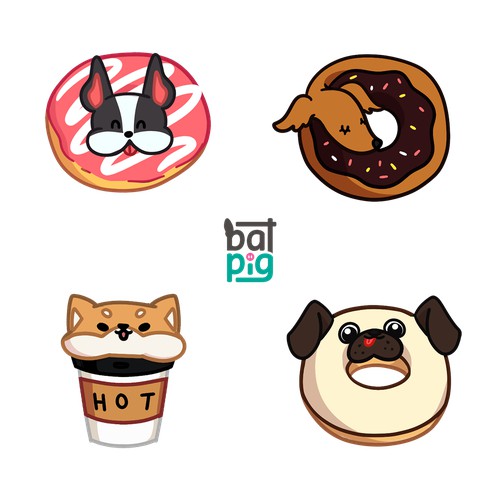 Puppies Donut design entry for Batpig