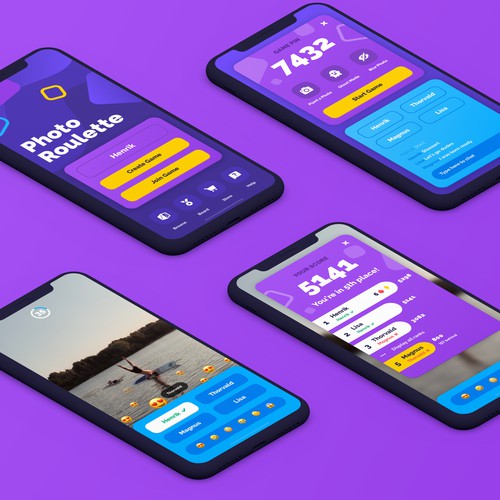 UI/UX Design for Photo-based Mobile Game