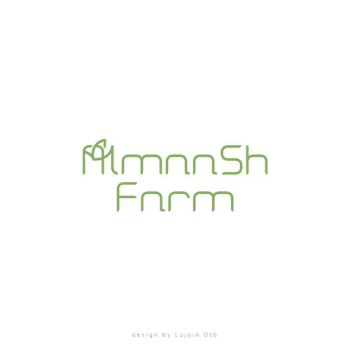 logo for fresh fruits market, farm
