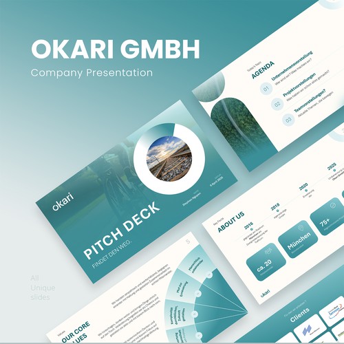 Okari GmbH Mobility & Transport Consulting Company Professional Presentation Design