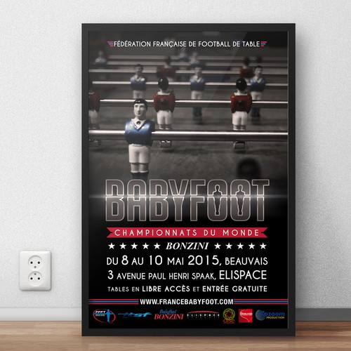 Poster for the world championship of table-soccer (foosball)