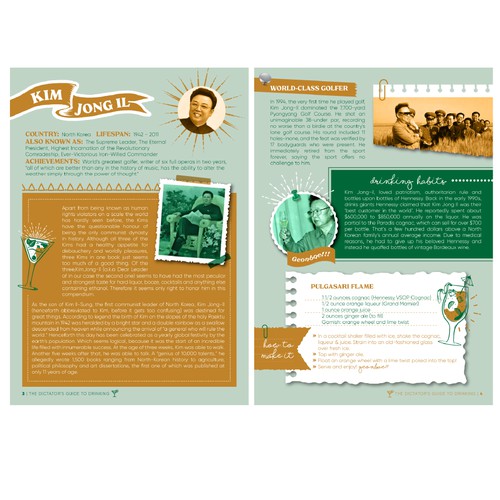 Cocktail Book Design