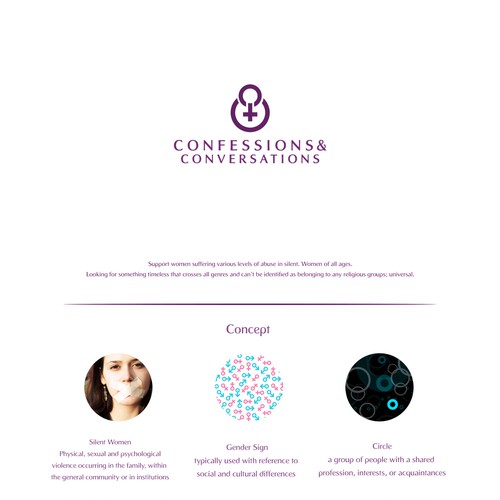 Logo Concept for Confessions & Conversations