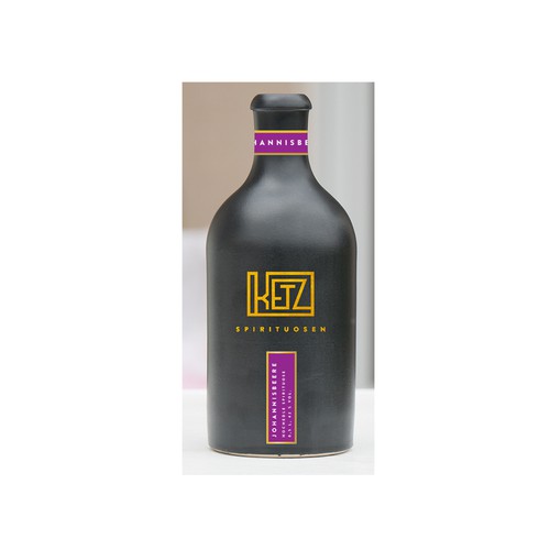 Logo and bottle design for spirits manufacturer.