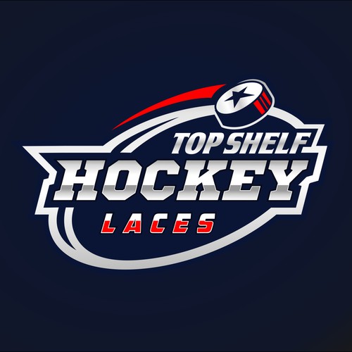 TOP SHELF HOCKEY- LOGO DESIGN-  We sell Hockey Tape, Hockey Laces, Hockey Pucks and More!