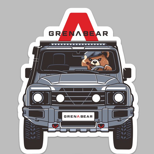 Grenabear Sticker