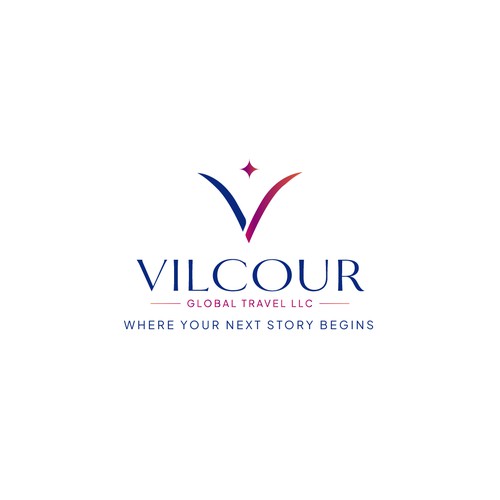 Vilcour – Modern Luxury Travel Logo