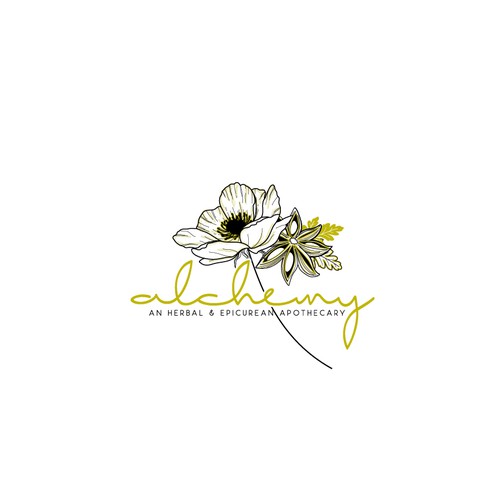 Create a contemporary logo for an herbal apothecary in Jackson Hole, WY.