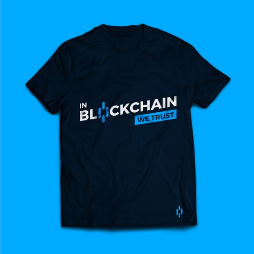 Contest T-Shirt Logo design - in Blockchain we Trust