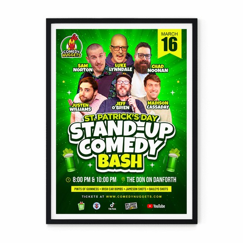 Poster St. Patrick's Day Stand Up Comedy