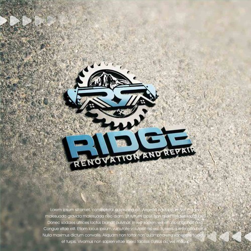 create logo for Ridge Renovation & Repair