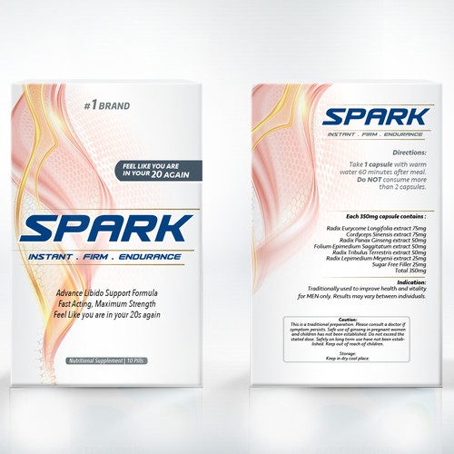 Packaging design for Vitamin SPARK