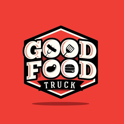 Create a logo and exterior design for FOOD TRUCK