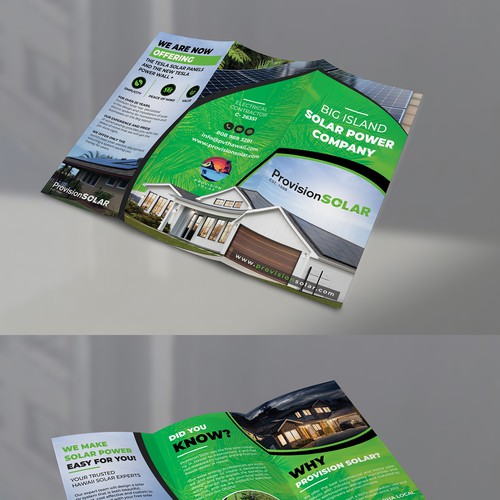 solar company trifold brochure