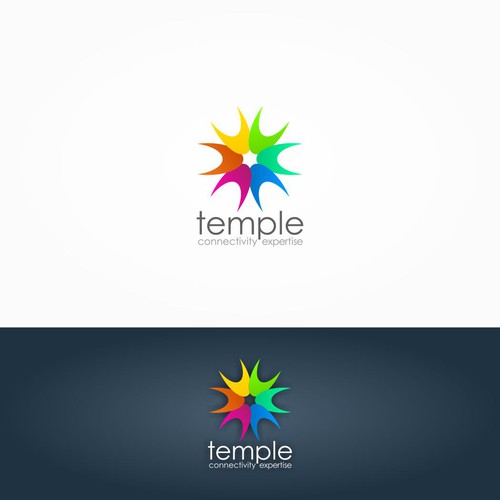 Temple logo design