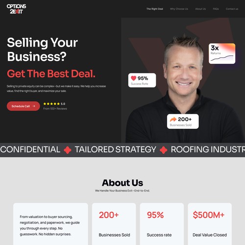 Bold Business Sale Landing Page