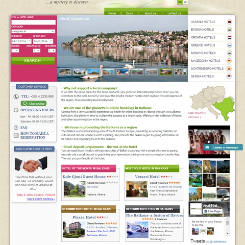 Booking website