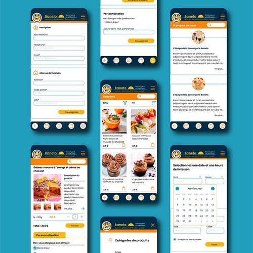 Development of a website and mobile application for a bakery shop