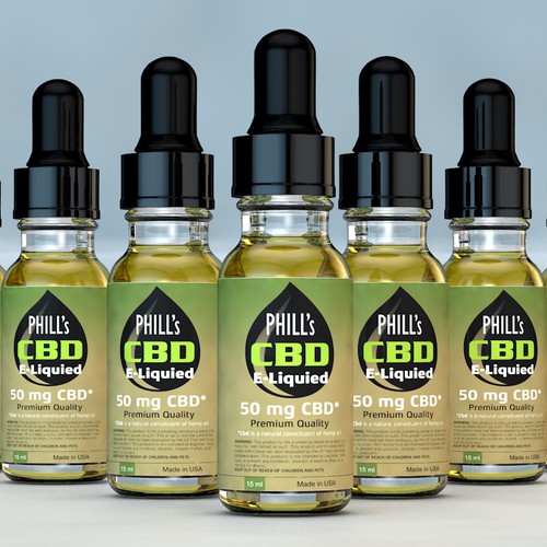 Phill's Cbd E-liquid Label