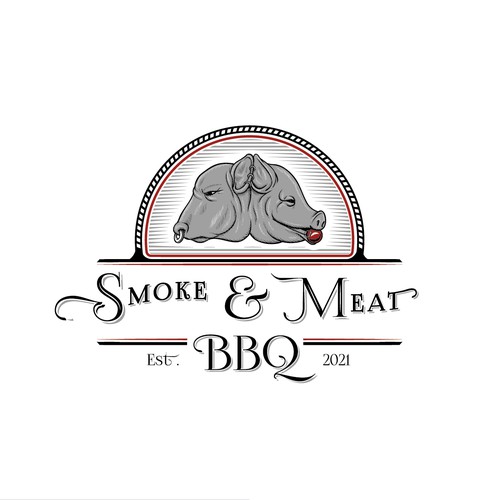 Logo for a BBQ