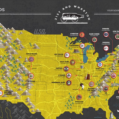 Breweries map