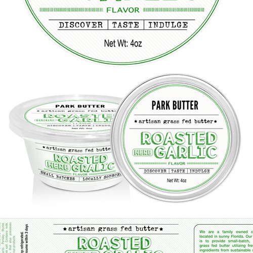 Product label for Parkbutter