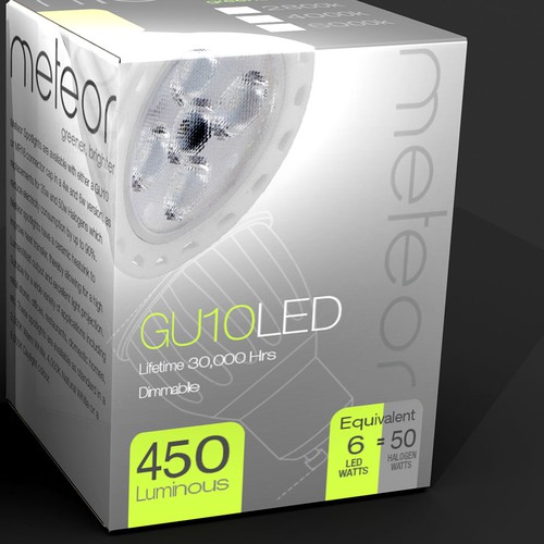 Packaging design for range of High Spec LED Lights