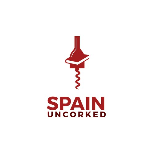Bold logo concept for SPAIN UNCORKED