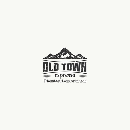 Design a logo for my Espresso/Ice cream with an Old Town Setting