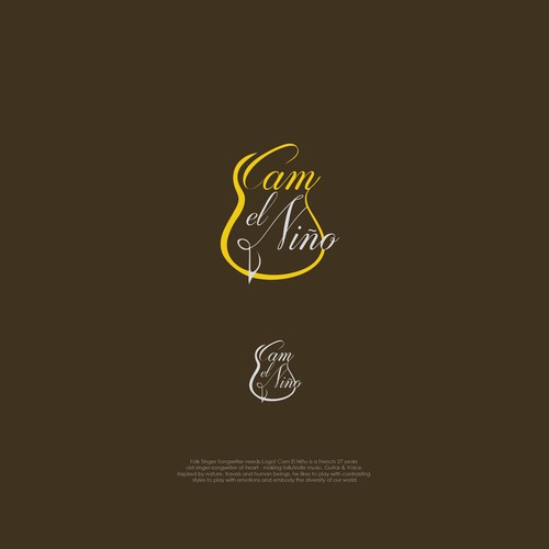 Logo for a folk singer