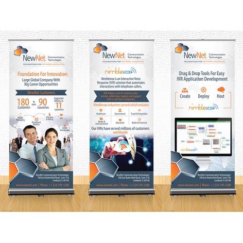 Create Trade Show Banner For Global Telecom Provider