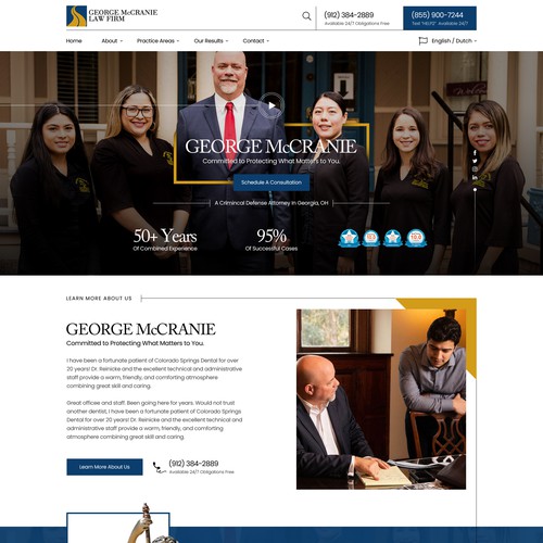 Professional UI Design for Attorney & law firm
