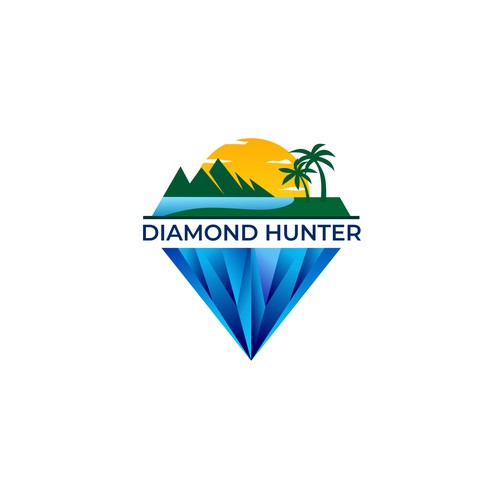 Diamond Hunter boat logo