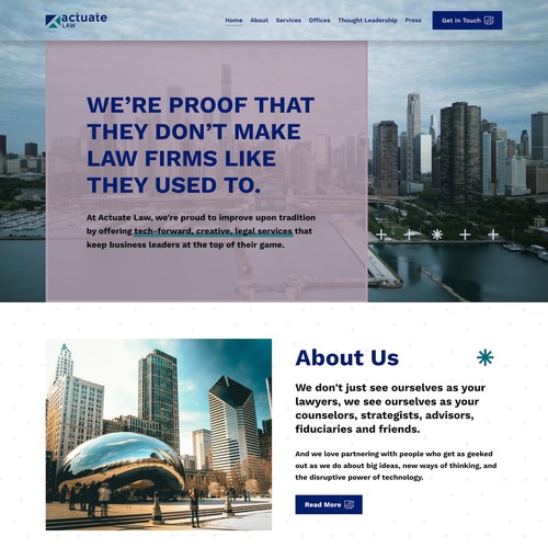Actuate Law Firm Web Design