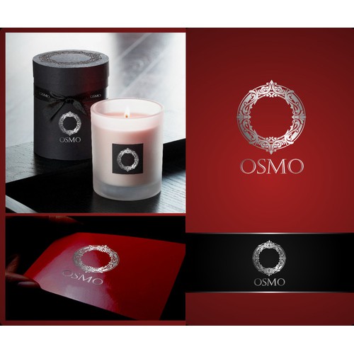 CLASSIC YET BOLD SOPHISTICATED LOGO FOR A PREMIUM CANDLE BRAND OSMO