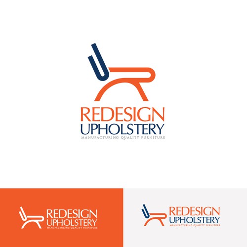 logo concept for Re upholster and Manufactures Furniture