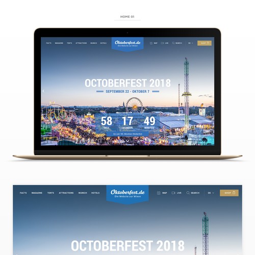 Webdesign for the famous Oktoberfest