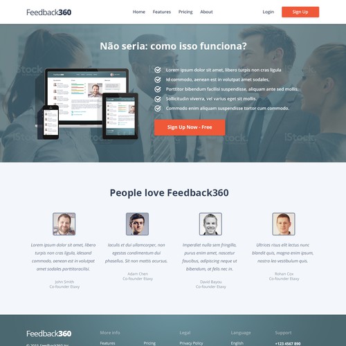 Web Design for Social Corporate Group