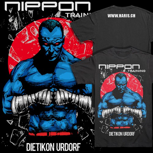 Fighter T-shirt design for Nippon Training