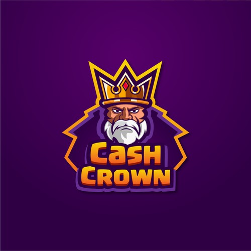 Playful logo+brand for online gaming site Cash Crown