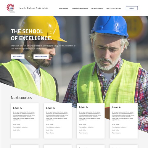 A New home page for a school of excellence