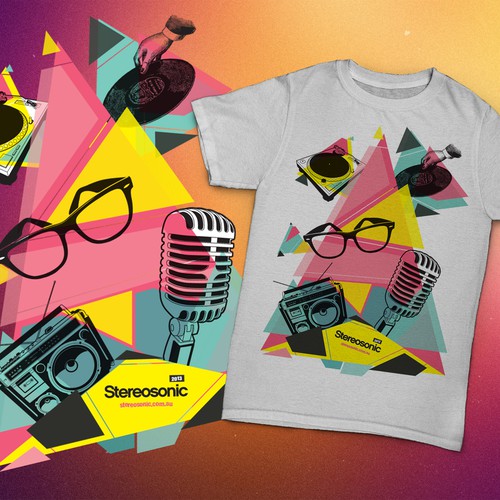 Create a bright, colourful, artistic and amazing T-Shirt for Stereosonic!