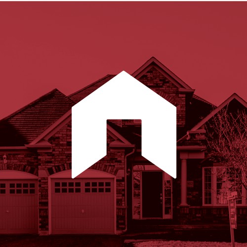 Modern abstract home logo.