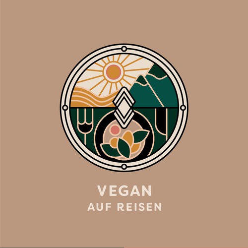 Vegan Traveling • logo 